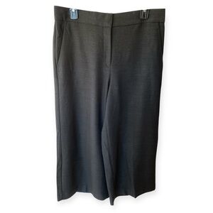 Ann Taylor Plaid Wide Leg Cropped Trouser
